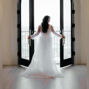 Pearl Long Bride Get Ready Robe